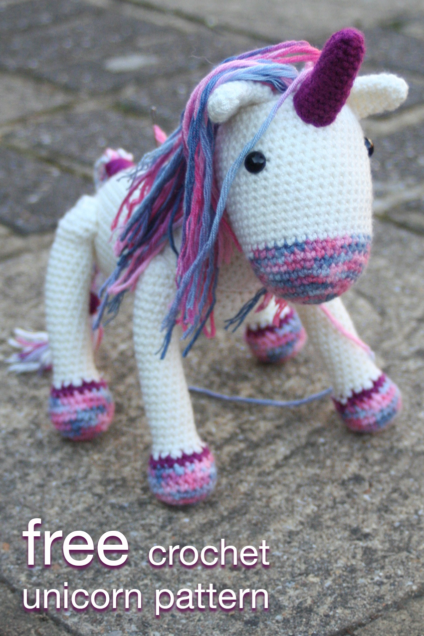 Free Unicorn Crochet Pattern Crochet Unicorn Pattern Bright Colorful With Easy Instructions