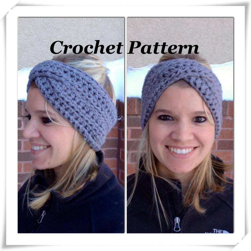Hair Band Crochet Pattern Crochet Pattern Crossover Headband Crochet Winter Headband Etsy