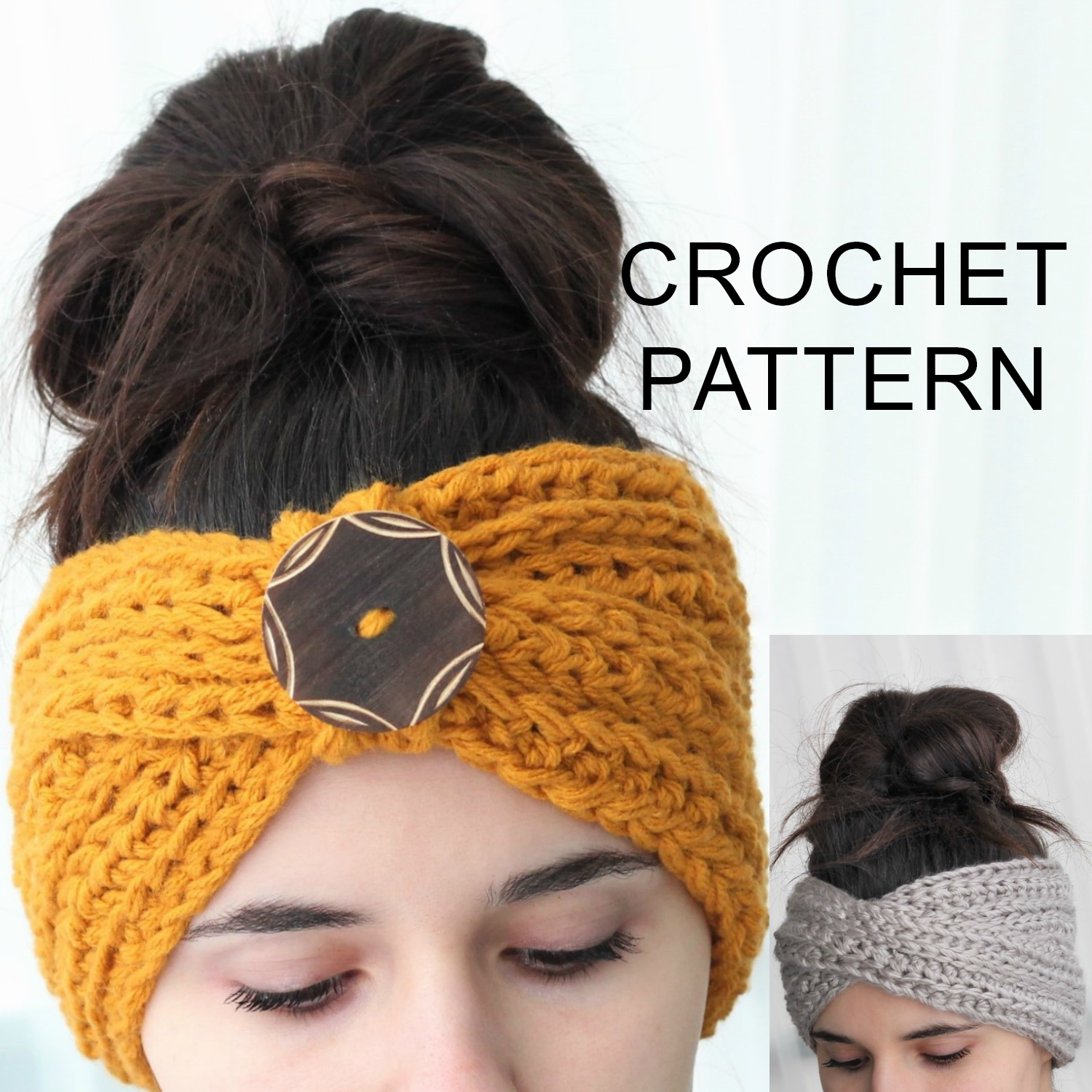 Hair Band Crochet Pattern Tyra Headband Ear Warmer Crochet Pattern Pdf The Easy Design