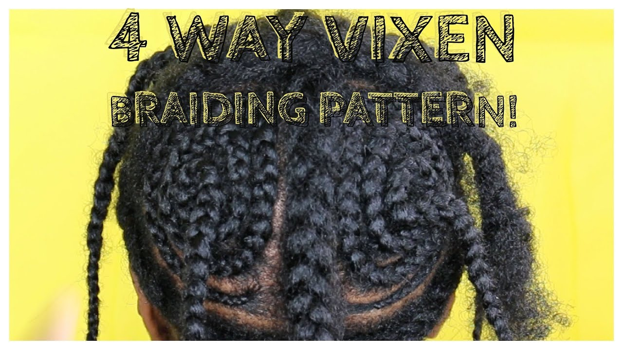 Hair Crochet Patterns How To 4 Way Vixen Crochet Braiding Pattern Youtube