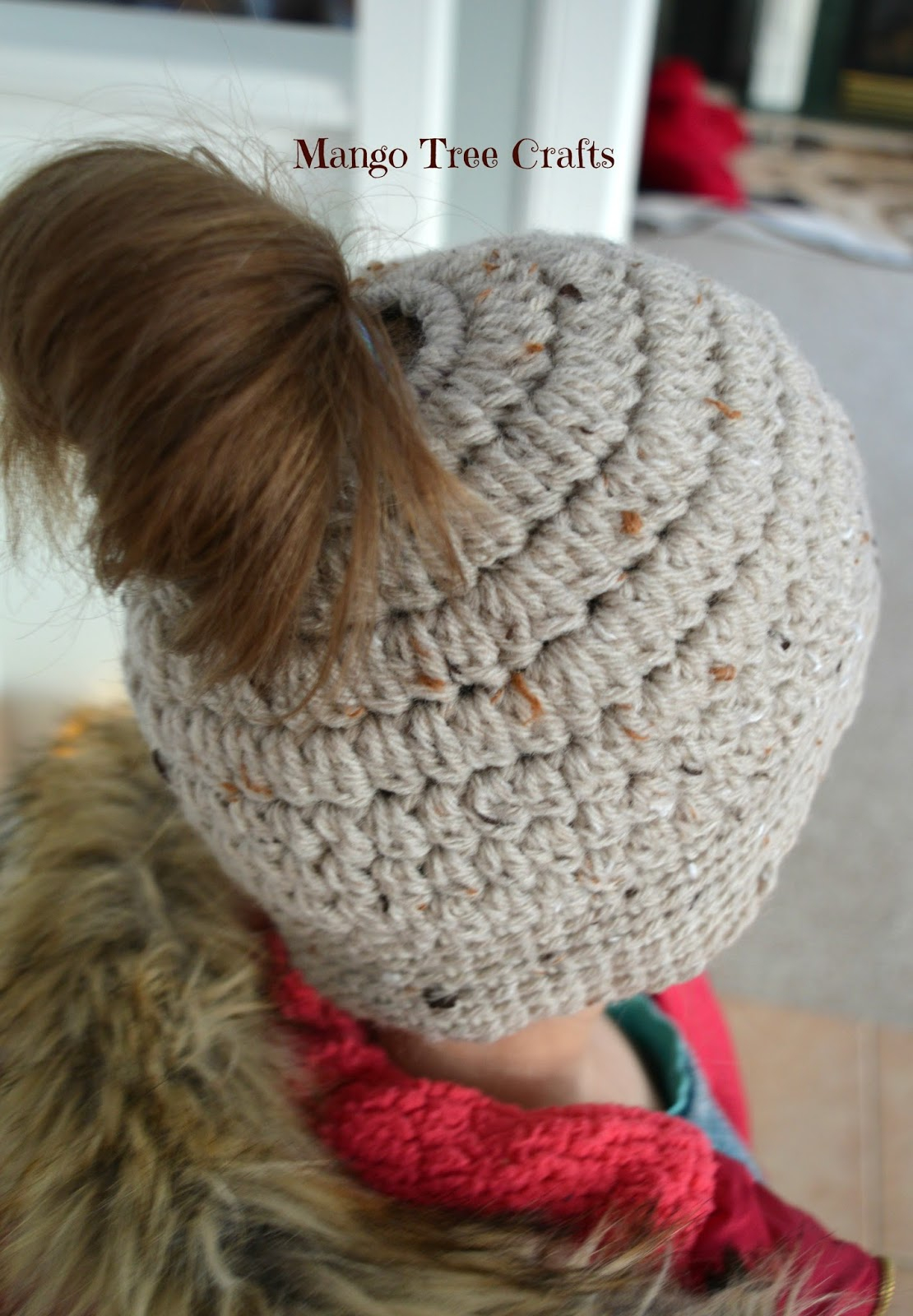 Hair Crochet Patterns Messy Bun Hat Free Crochet Pattern Size Preteen