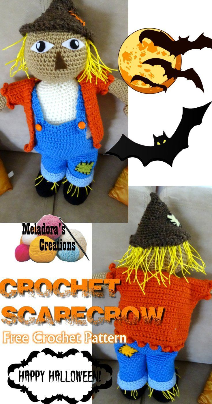 Halloween Crochet Patterns Crochet Halloween Scarecrow Free Crochet Pattern Crochetholic