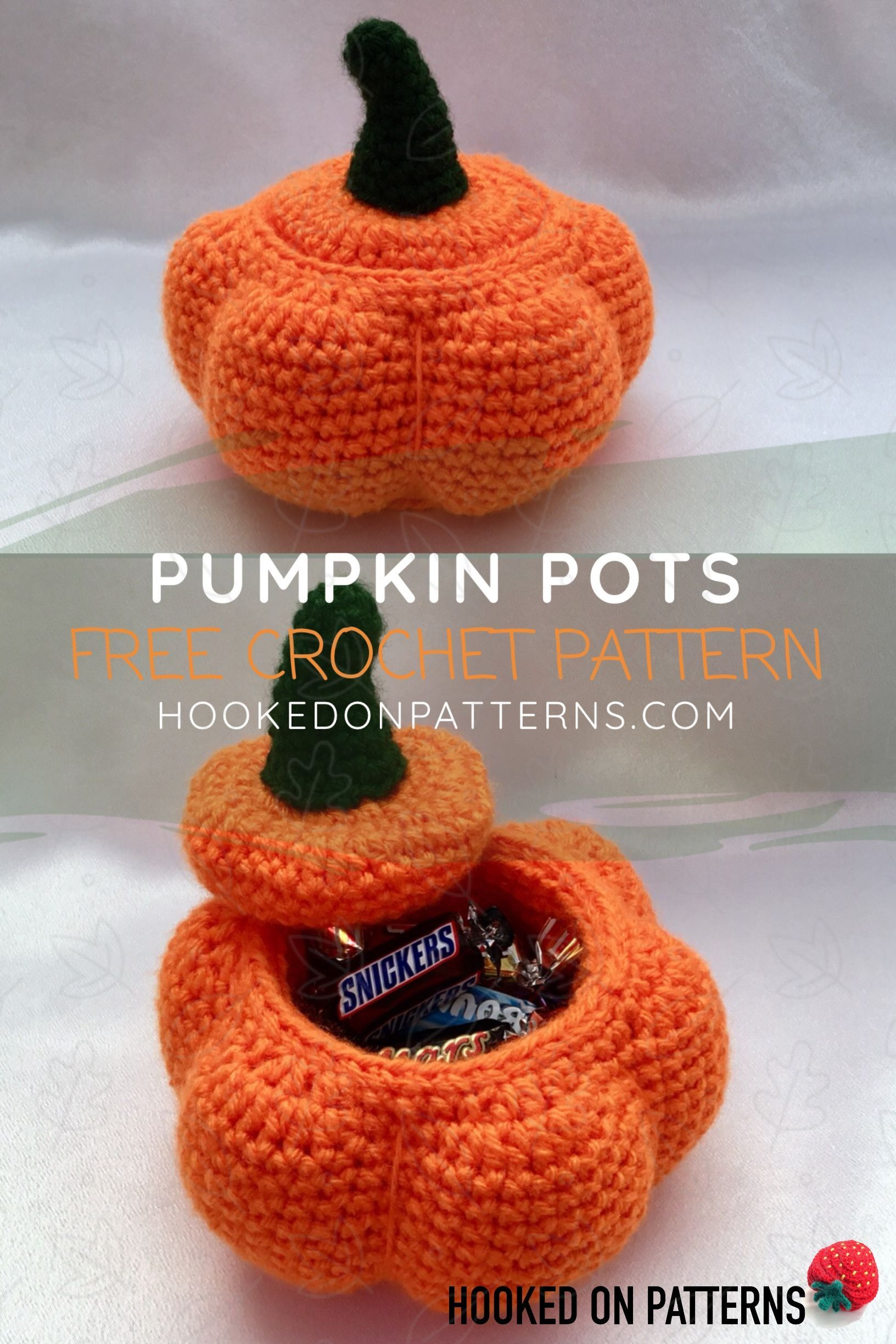 Halloween Crochet Patterns Free Crochet Pumpkin Pots Pattern Pinterest