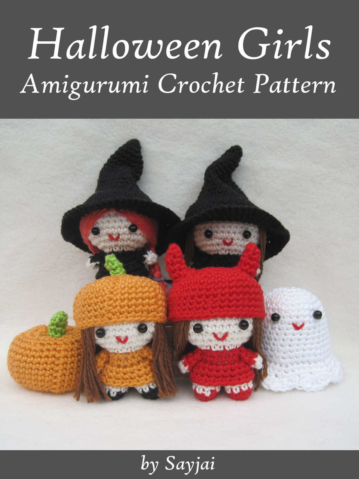 Halloween Crochet Patterns Halloween Girls Amigurumi Crochet Pattern Ebook Sayjai