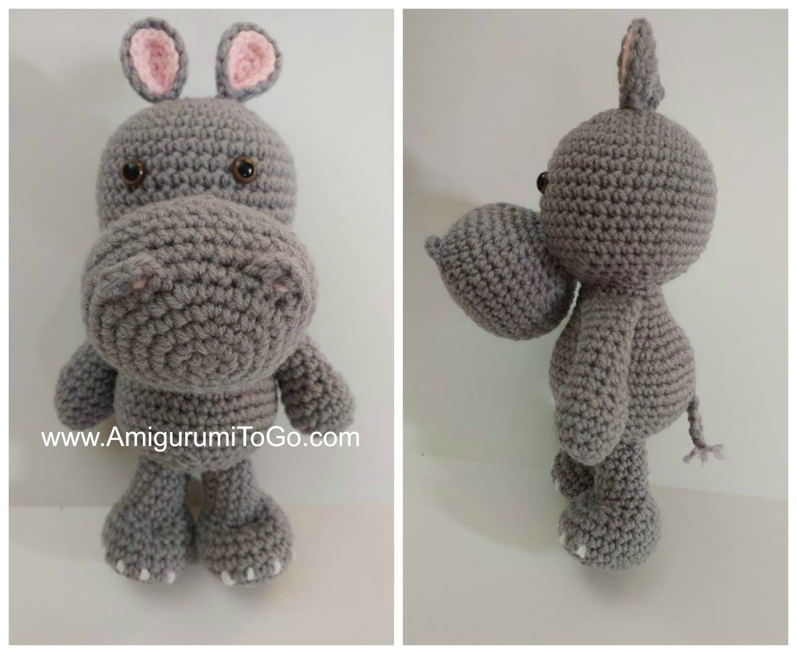 Happy Hippo Crochet Pattern Free Assembly Instructions For Little Bigfoot Hippo Amigurumi To Go