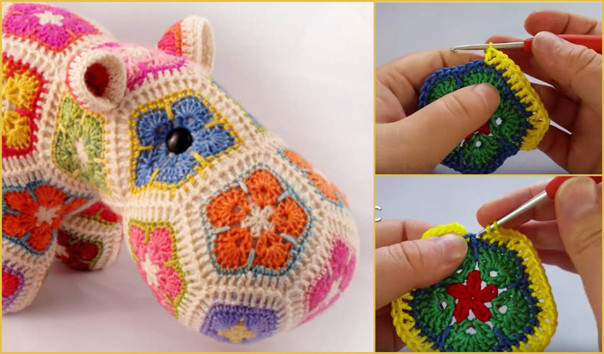 Happy Hippo Crochet Pattern Free Crochet African Flower Pentagon Free Pattern Your Crochet