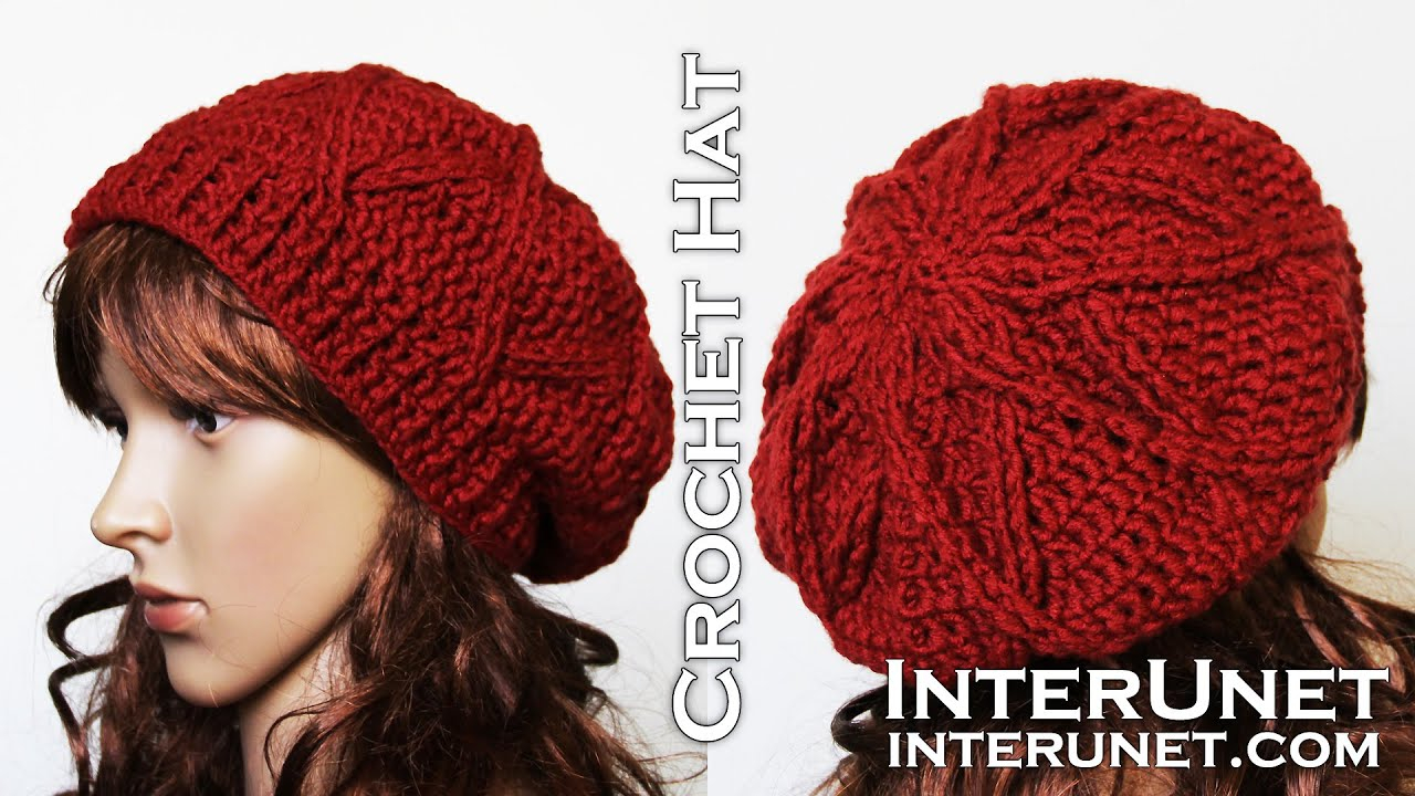 Hat Crochet Pattern How To Crochet A Hat Slouchy Hat Crochet Pattern Youtube