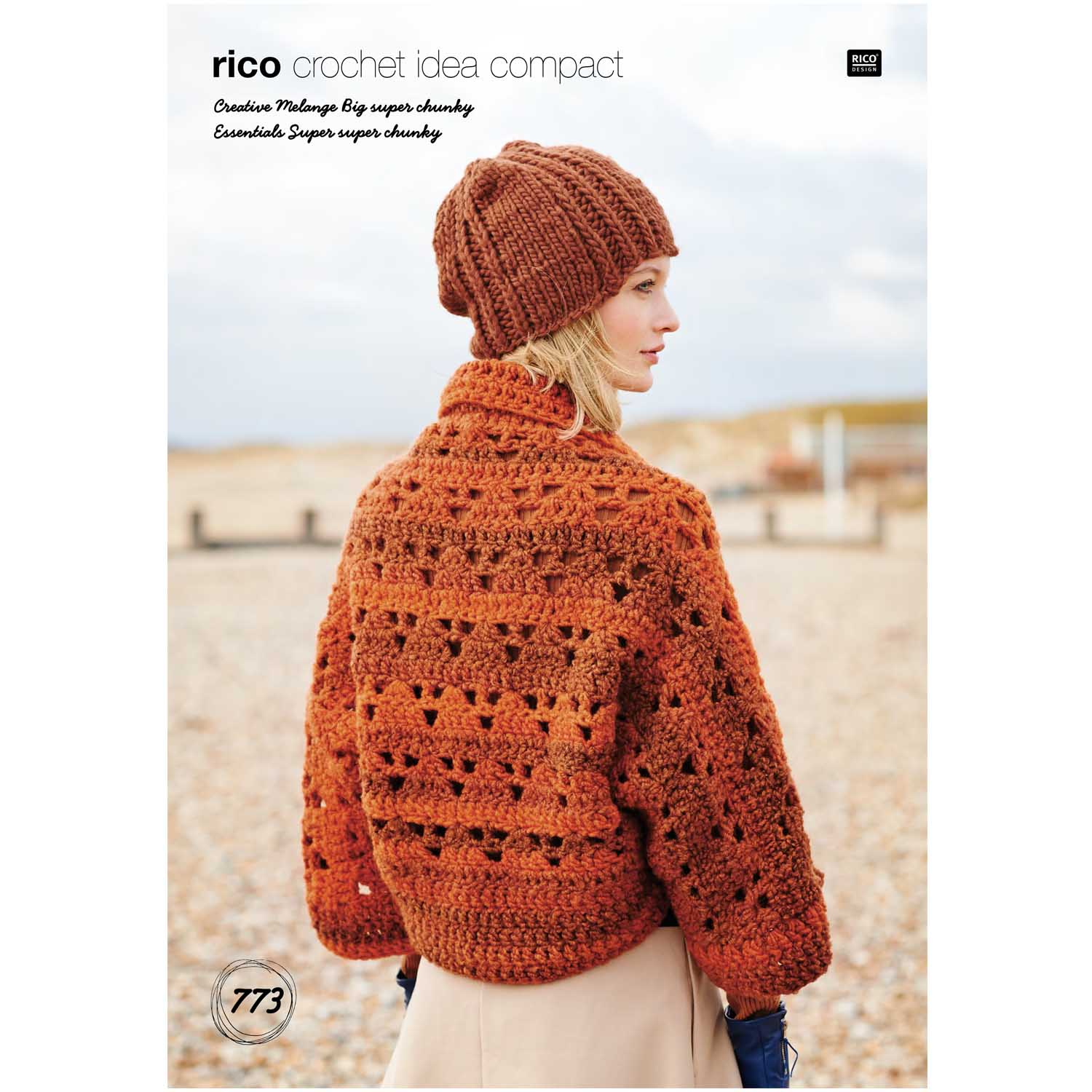 Hat Crochet Pattern Rico Ladies Cardigan Hat Crochet Pattern In Creative Melange Big