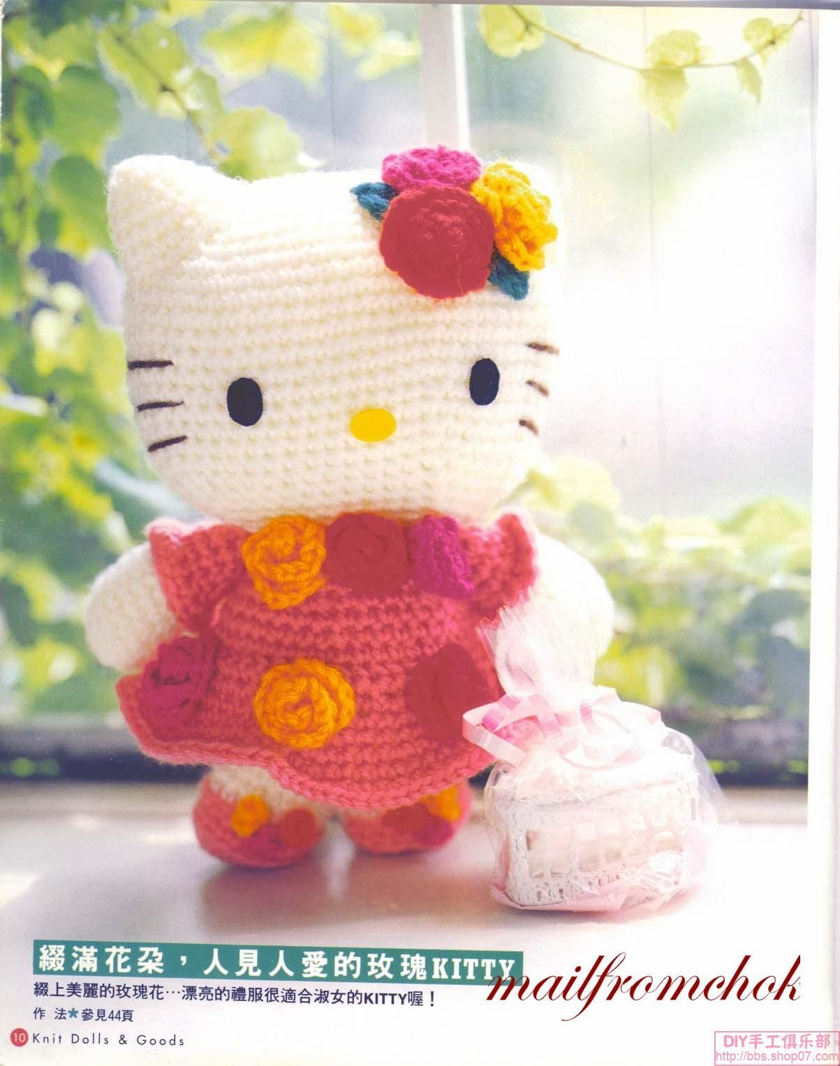 Hello Kitty Crochet Pattern Amigurumi Hello Kitty