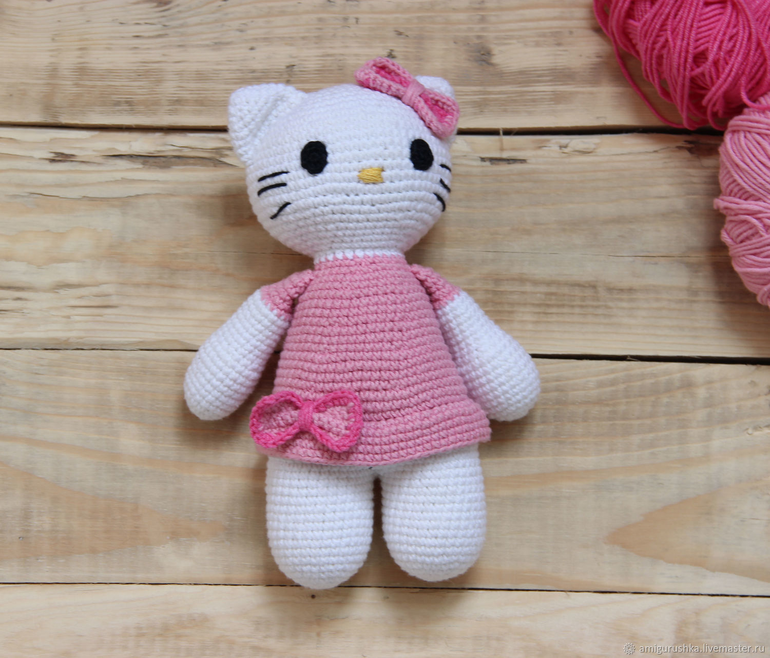 Hello Kitty Crochet Pattern Amigurumi Knitted Dolls Crochet Hello Kitty Shop Online On Livemaster With