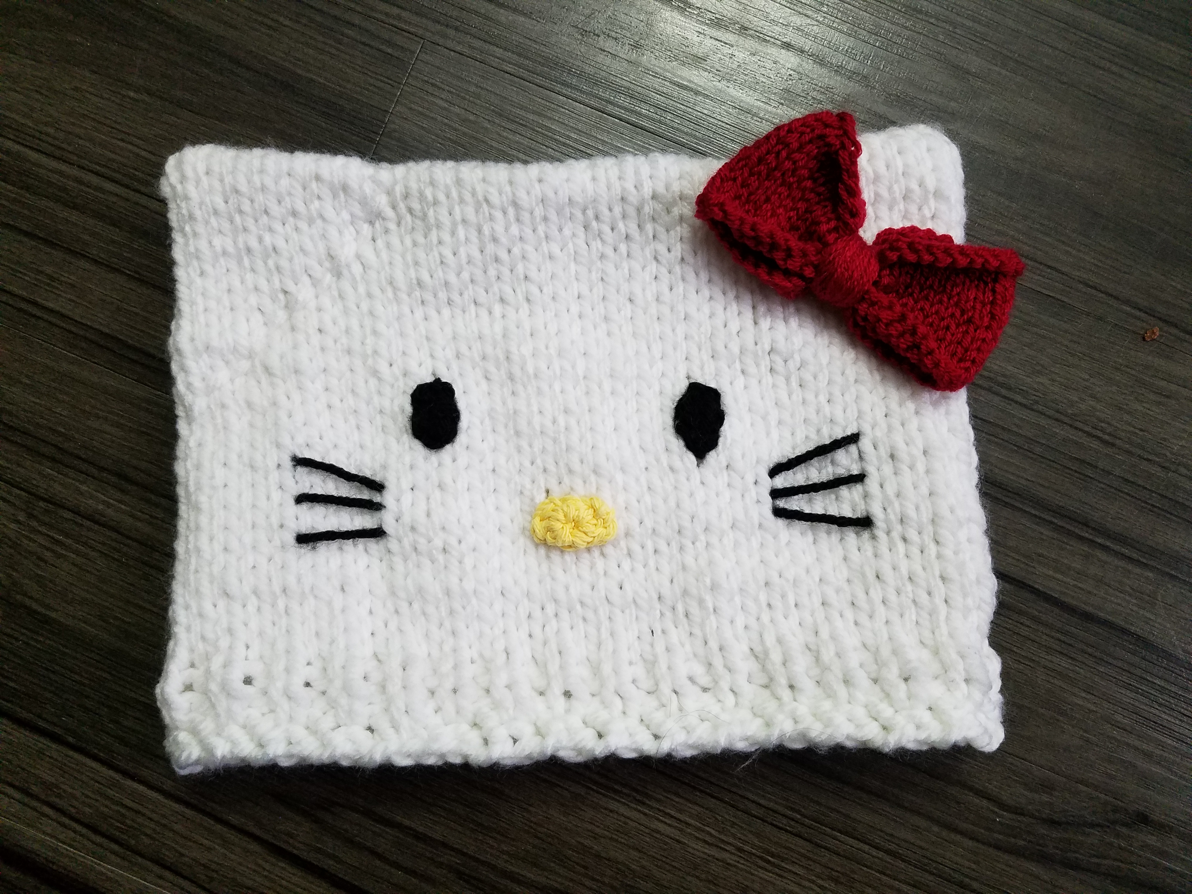 Hello Kitty Fingerless Gloves Crochet Pattern Hello Kitty Hat I Shop Jw
