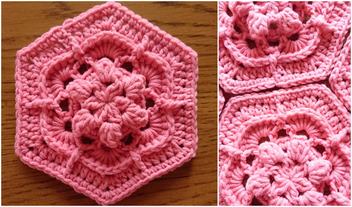Hexagon Crochet Pattern Flower Power Hexagon Crochet Pattern