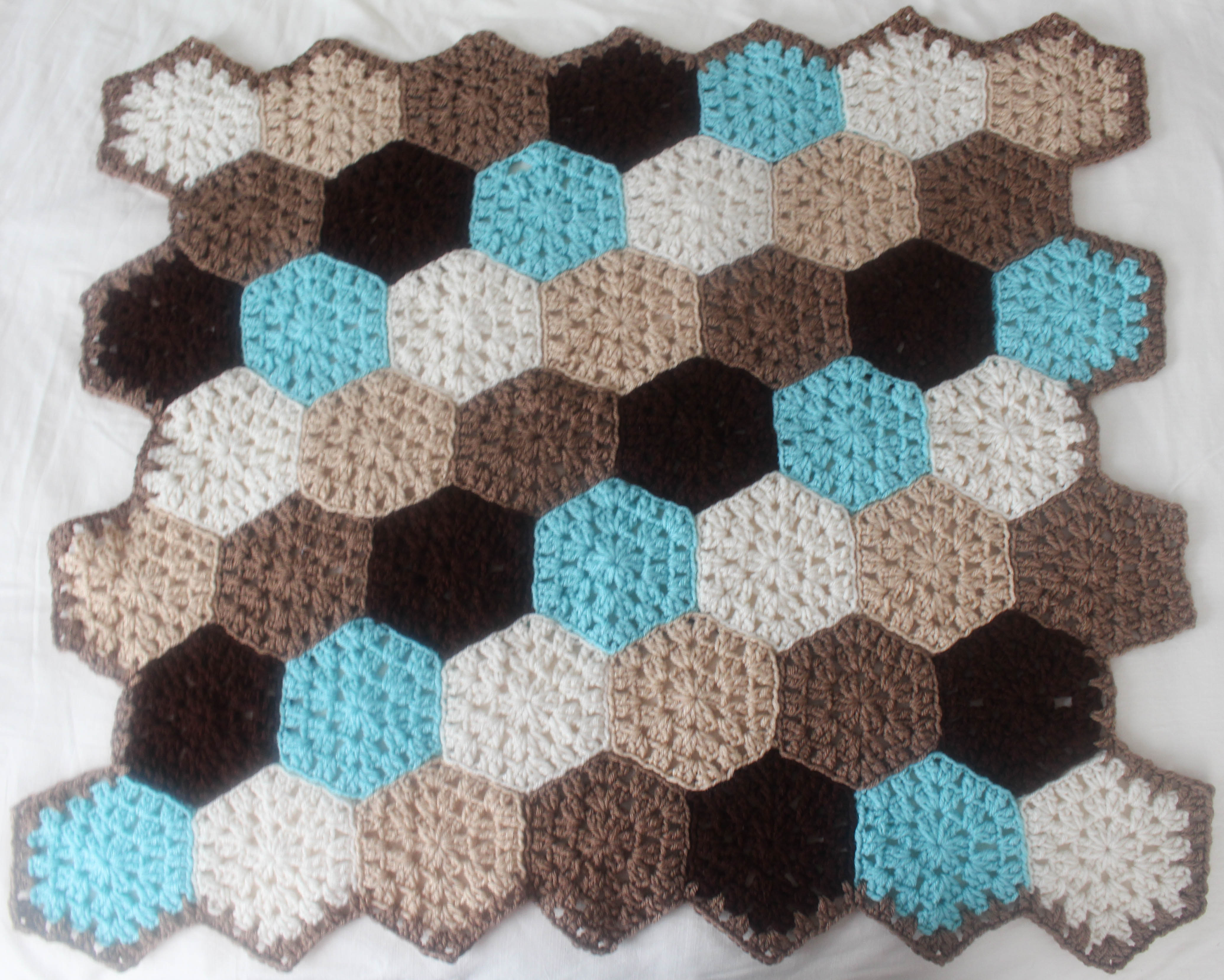 Hexagon Crochet Pattern Free Crochet Pattern Hexagon Honeycomb Stroller Blanket Stitch