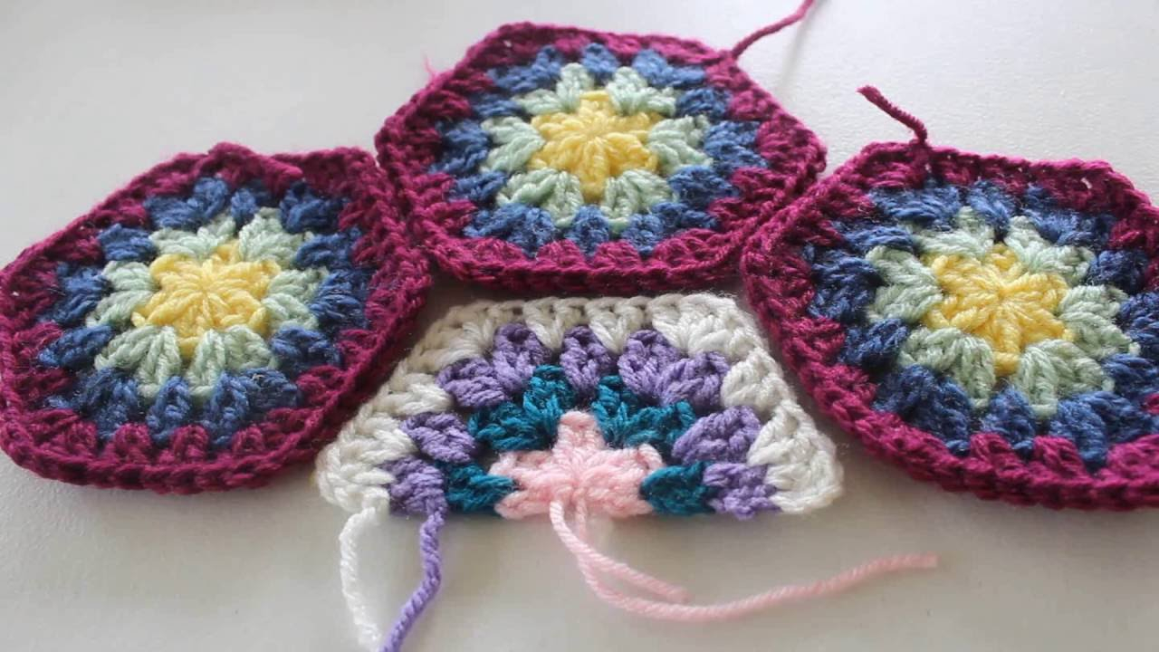 Hexagon Crochet Pattern How To Crochet A Half Hexagon Youtube