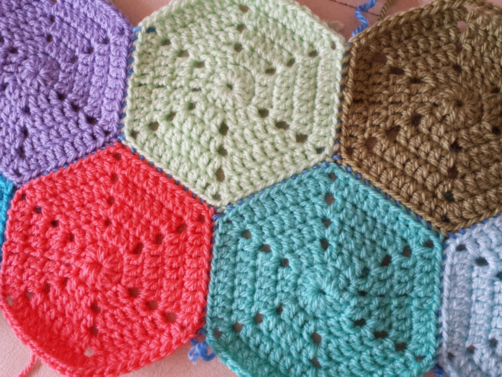 Hexagon Crochet Pattern Solid Hexagon Crochet Pattern Claire Jackson Crochet
