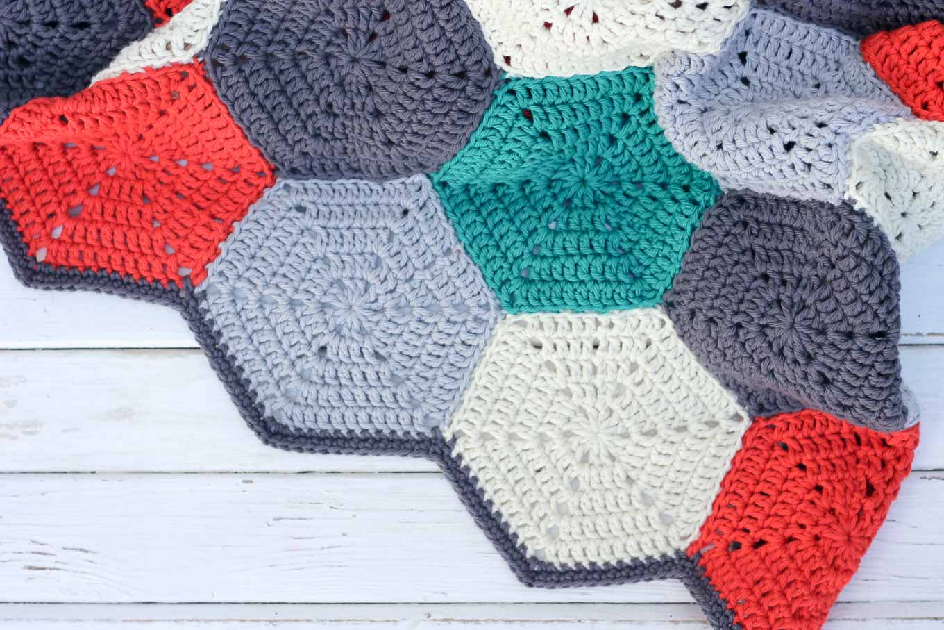 Hexagon Crochet Rug Pattern Happy Hexagons Free Crochet Afghan Pattern Make Do Crew