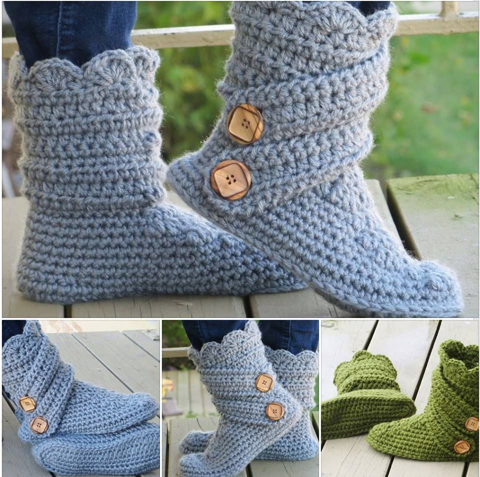 Hollydoll Crochet Boot Slippers Pattern Fancy Crochet Slipper Boots Free Pattern And Tutorial Diy