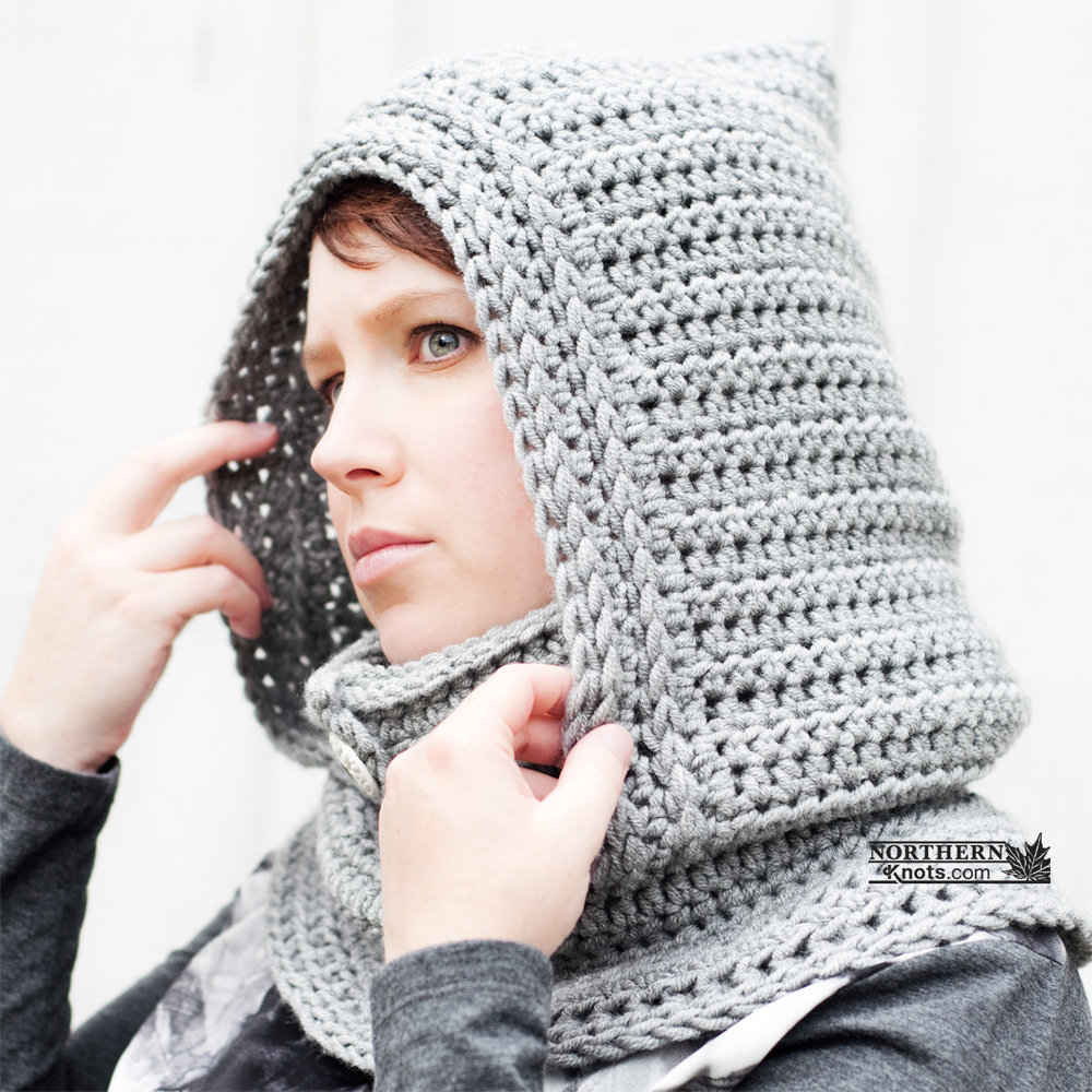 Hooded Cowl Crochet Pattern North Winds Hooded Cowl Crochet Pattern Northern Knots