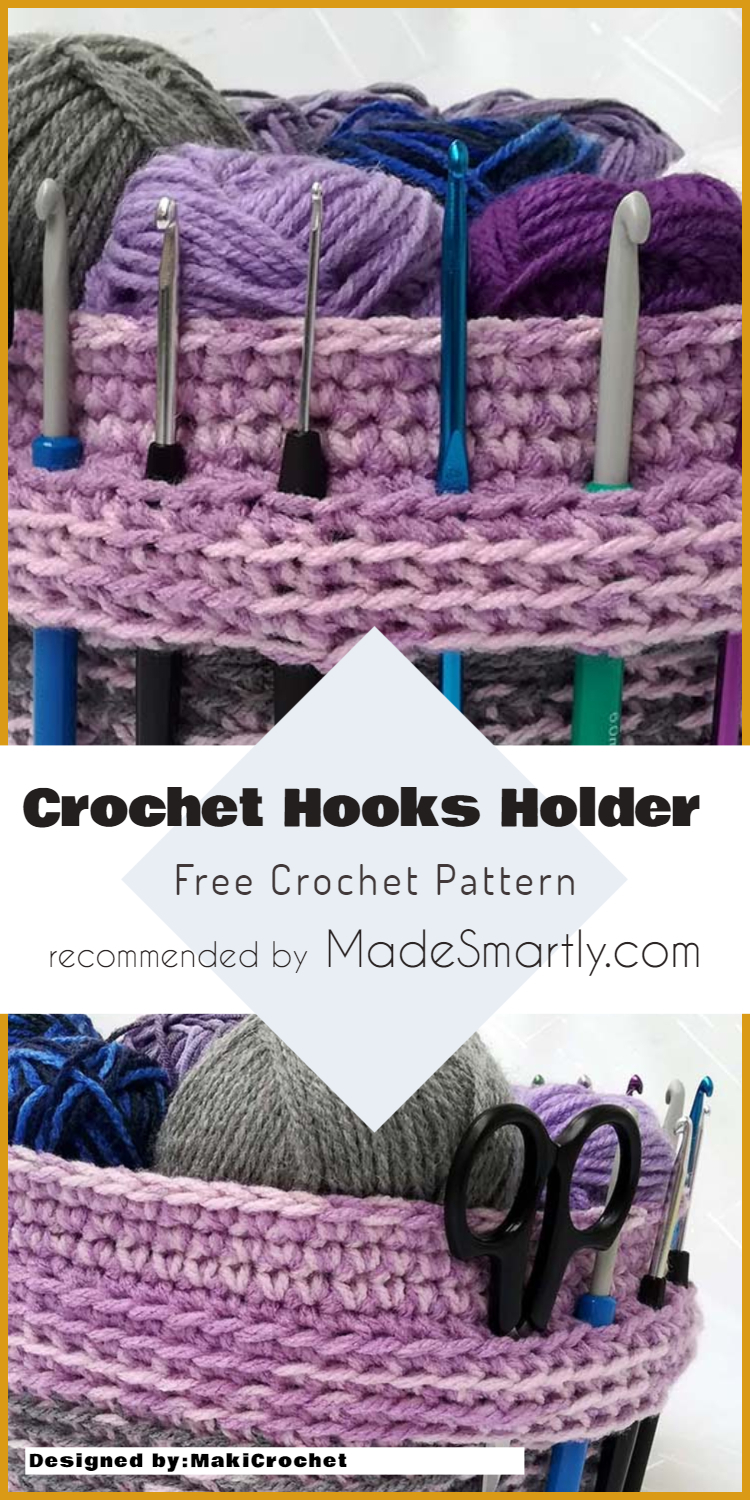 Hooked On Crochet Free Patterns 7 Handy Crochet Hook Cases Baskets And Holders Free Patterns