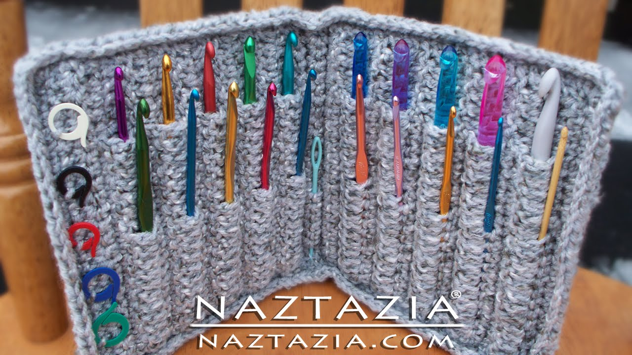 Hooked On Crochet Free Patterns Diy Learn How To Crochet Hook Case Holder Folder Wallet Pouch