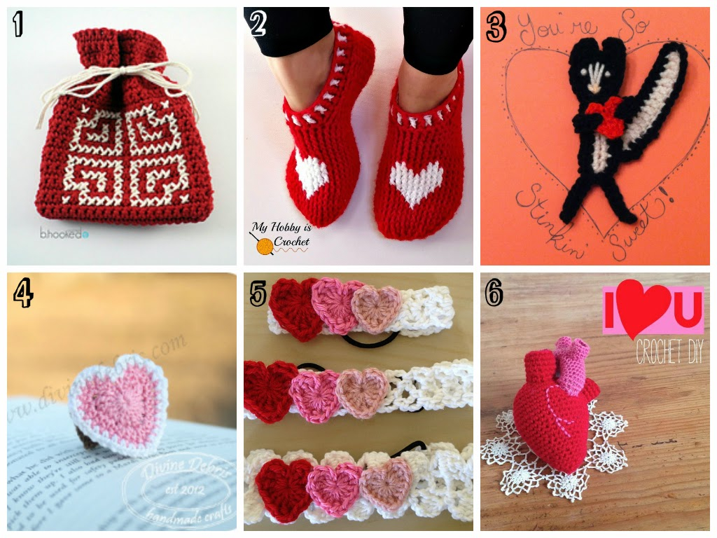Hooked On Crochet Free Patterns Free Valentines Day Crochet Patterns 2015