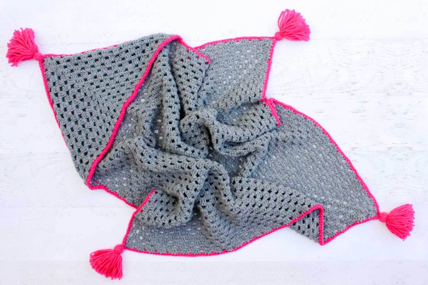 Hooked On Crochet Free Patterns Modern Crochet Hooded Ba Blanket Free Pattern For Charity