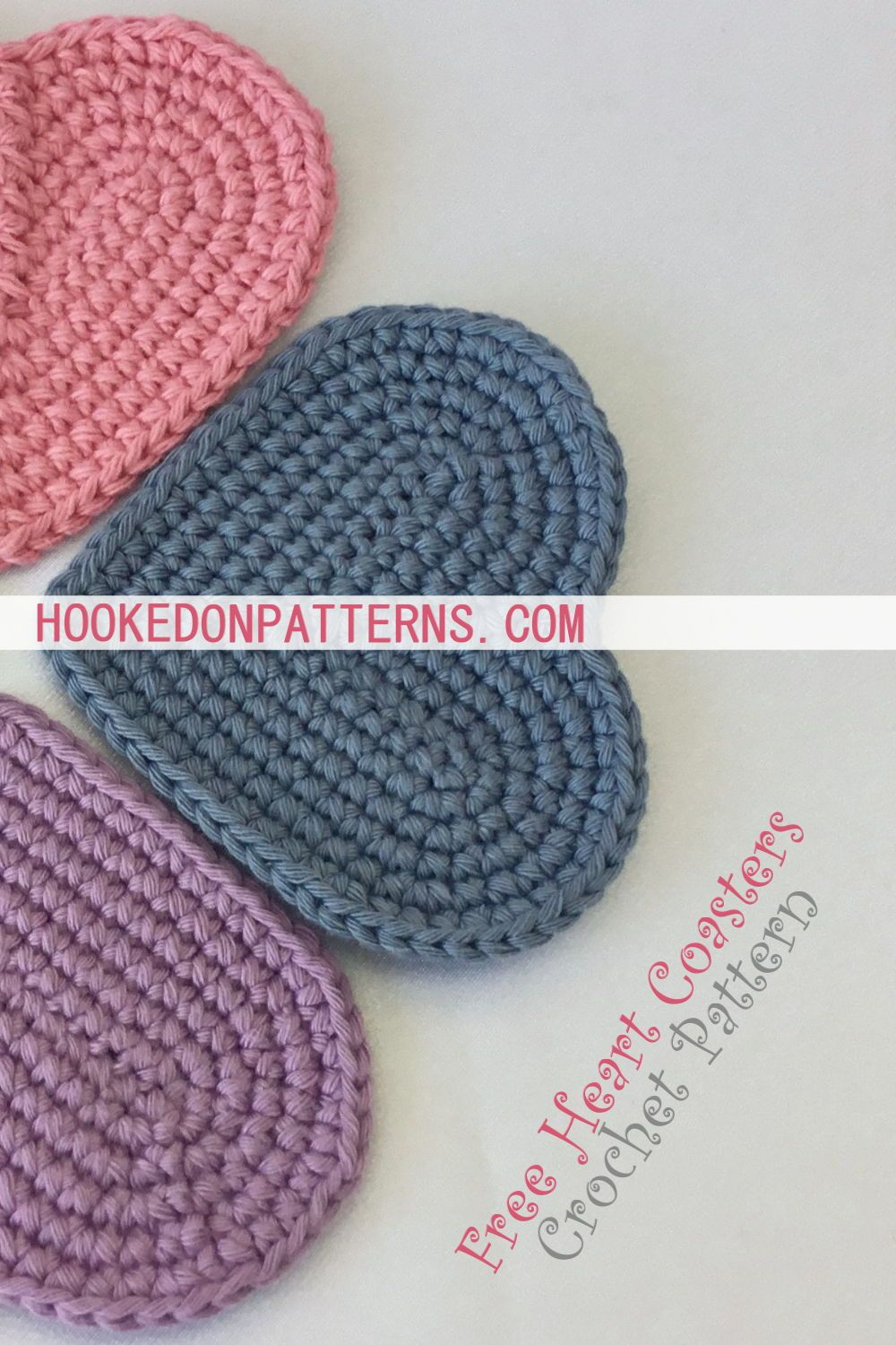 How To Follow A Crochet Pattern Free Heart Coaster Crochet Pattern Crochet Free Patterns