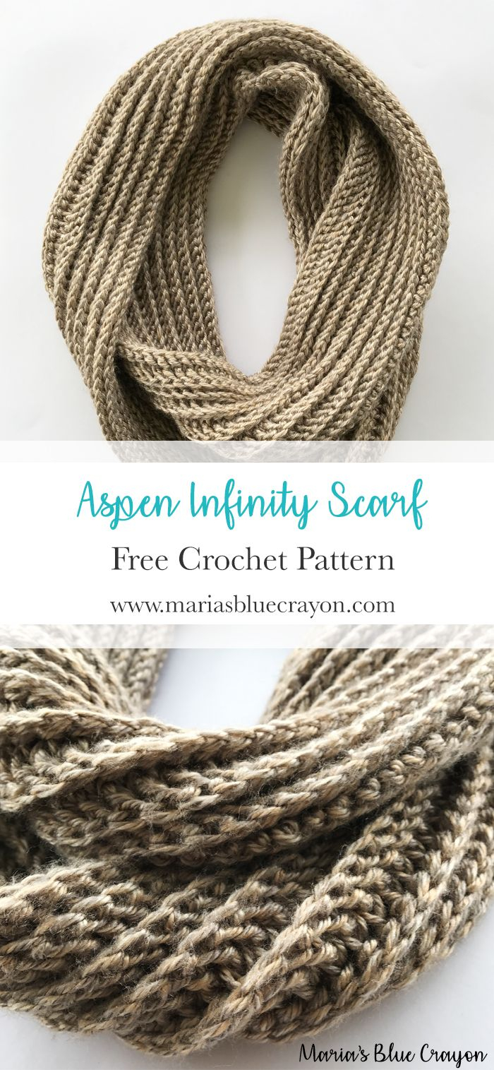 Infinity Scarf Pattern Crochet Aspen Infinity Scarf Crochet Pattern Crochet And Knitting