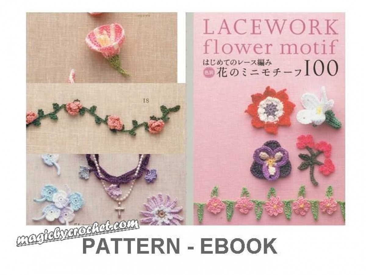 Japanese Crochet Patterns Pdf Crochet Pattern Japanese Ebook Crochet Flower Pattern Crochet