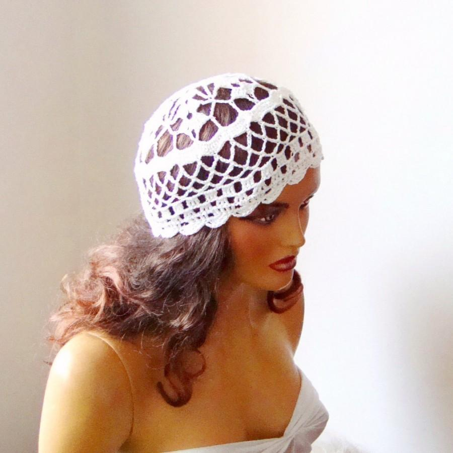 Lace Hat Crochet Pattern Crochet White Bridal Lace Hat White Lace Hat Wedding Accessories
