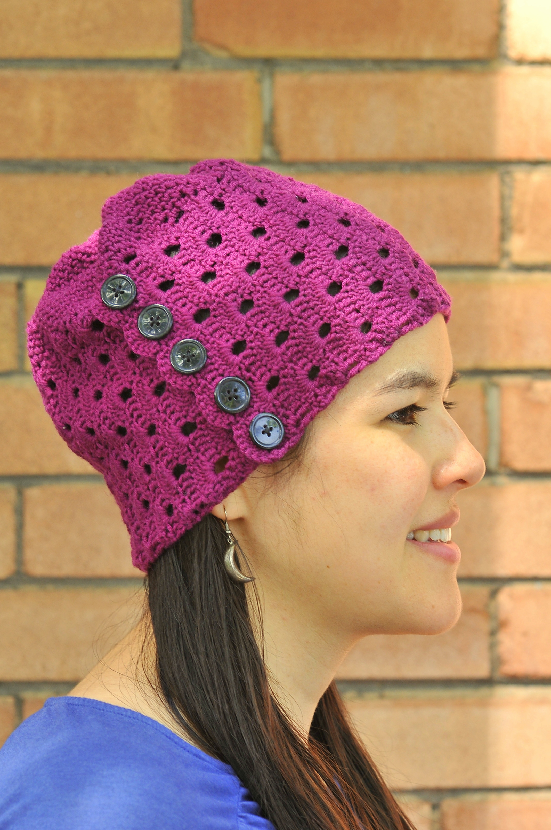 Lace Hat Crochet Pattern Diy Crochet Buttons And Lace Hat Sharon Zientara Kiku Corner