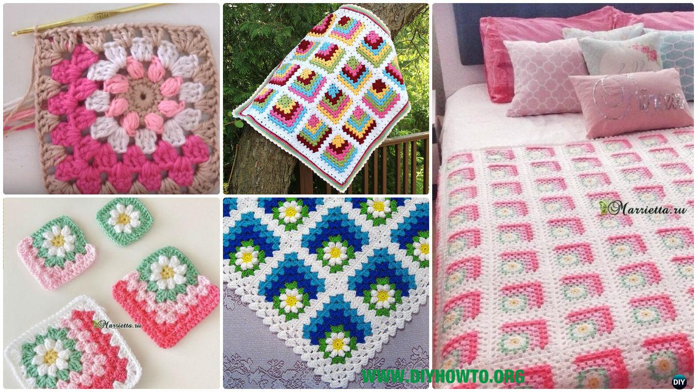 Lanyard Crochet Pattern Crochet Mitered Granny Square Blanket Free Patterns