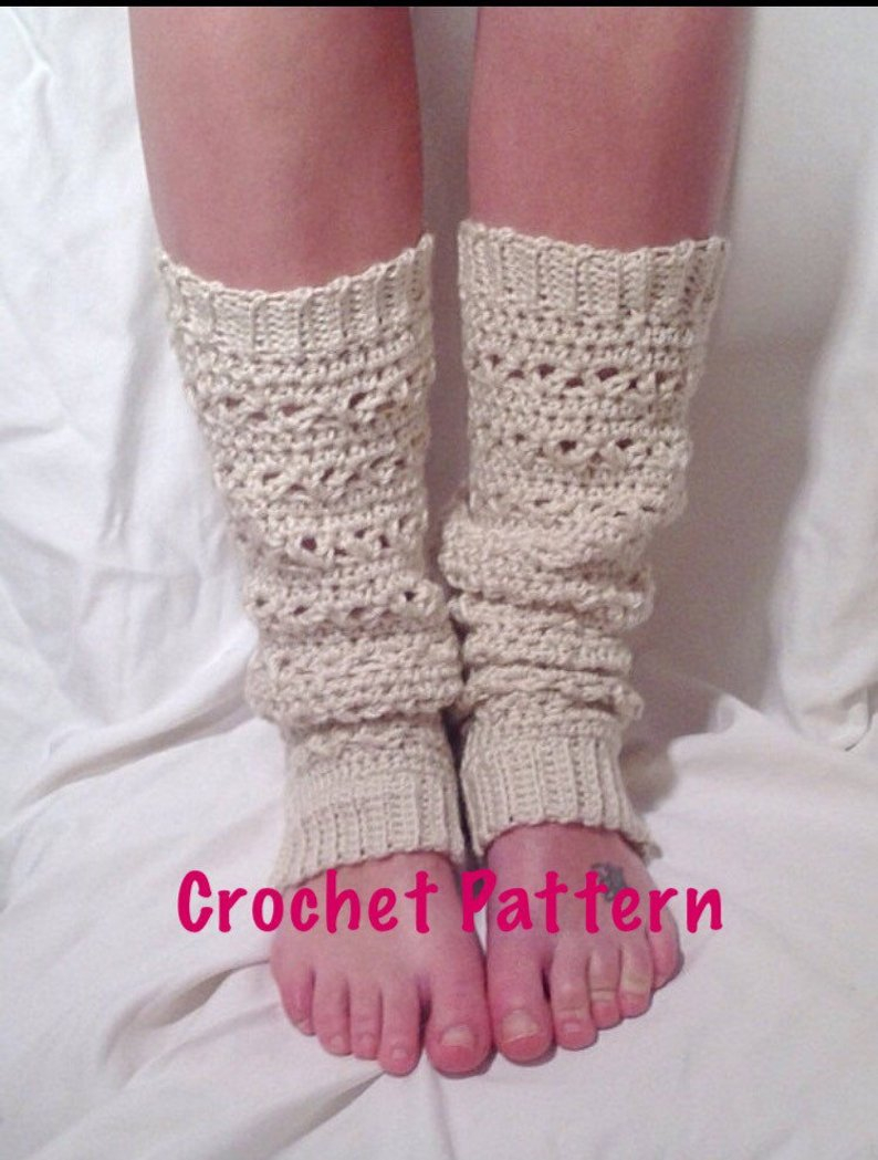Leg Warmer Crochet Pattern Crochet Pattern Lace Stitch Crochet Leg Warmer Etsy