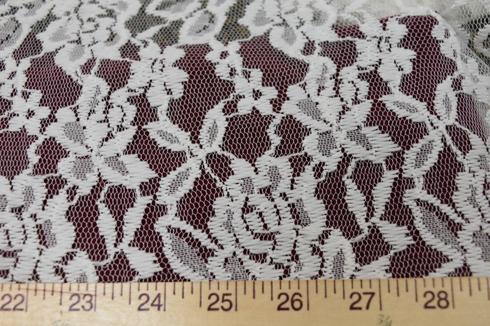 Lingerie Crochet Pattern Supersoft White Floral Crochet Mesh Stretch Lace Perfect For