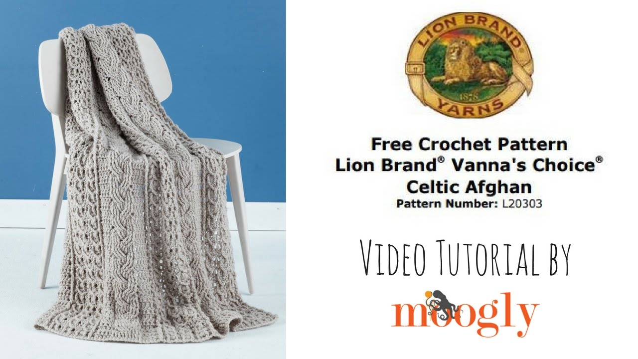 Lion Brand Free Crochet Patterns How To Crochet Lion Brand Celtic Afghan Youtube