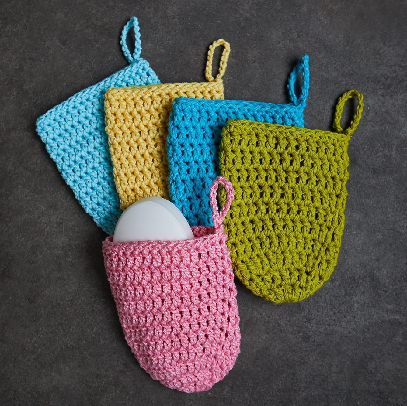 Lionbrand.Com Free Crochet Patterns Charity Project Make A Soap Sack Lion Brand Notebook