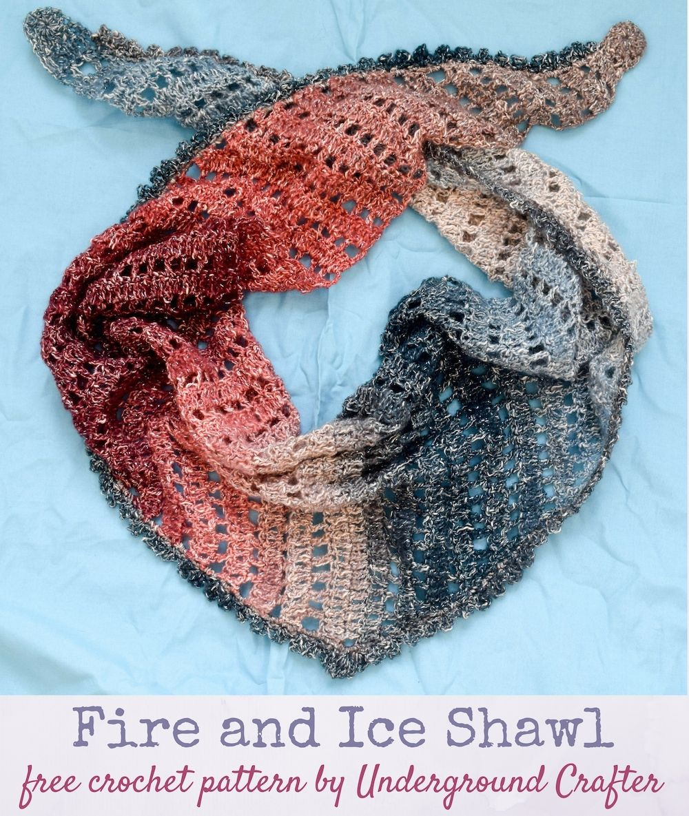 Lionbrand Com Free Crochet Patterns Fire And Ice Shawl Crochet Ideas Pinterest Crochet Crochet
