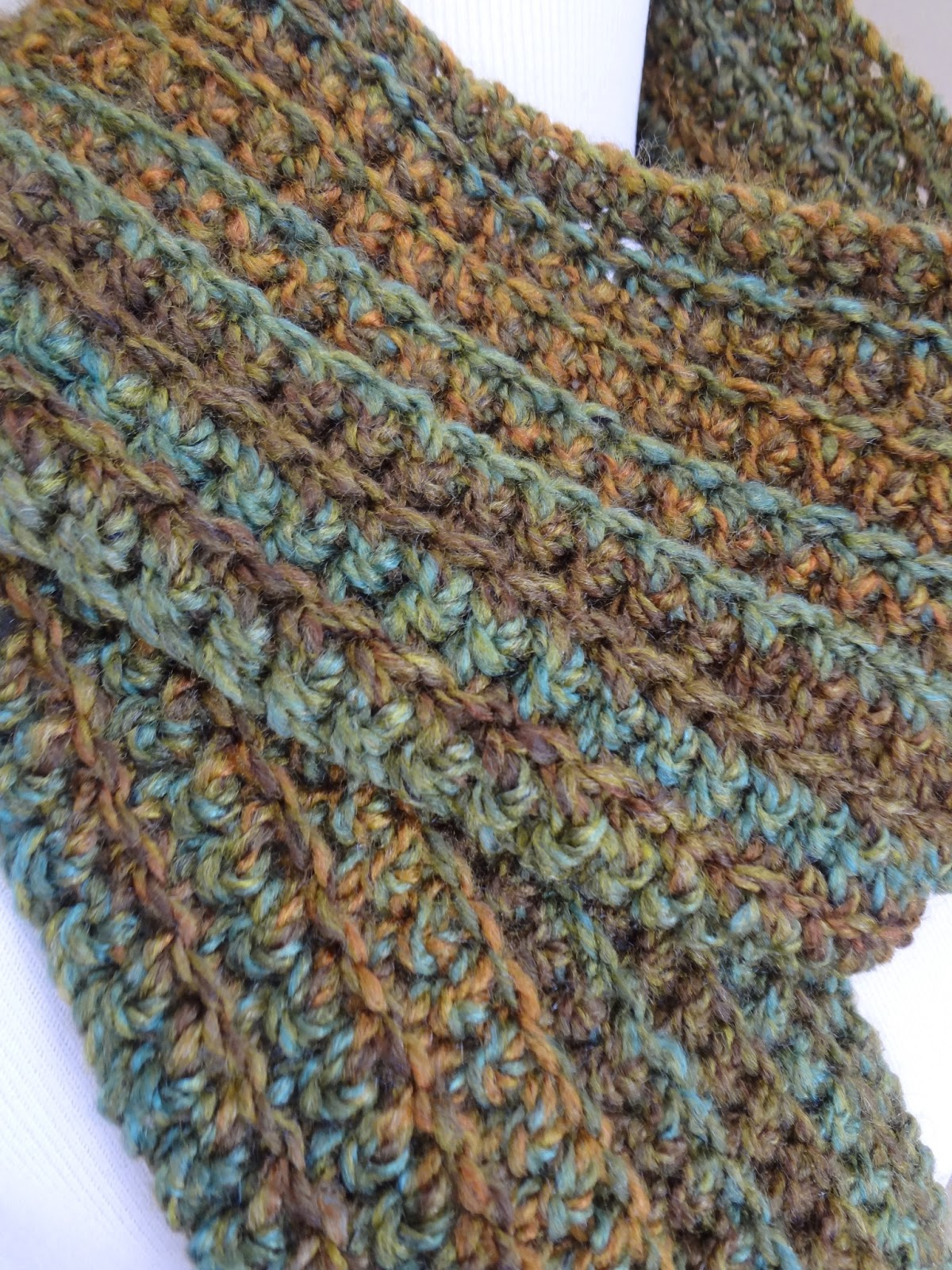 Male Scarf Crochet Pattern Fiber Flux Free Crochet Patternwise Oak Ribbed Scarf