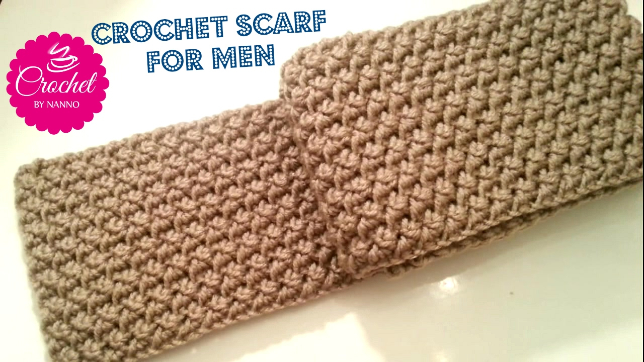 Male Scarf Crochet Pattern How To Crochet A Scarf For Men 1 Exclusivestitch The Crochet