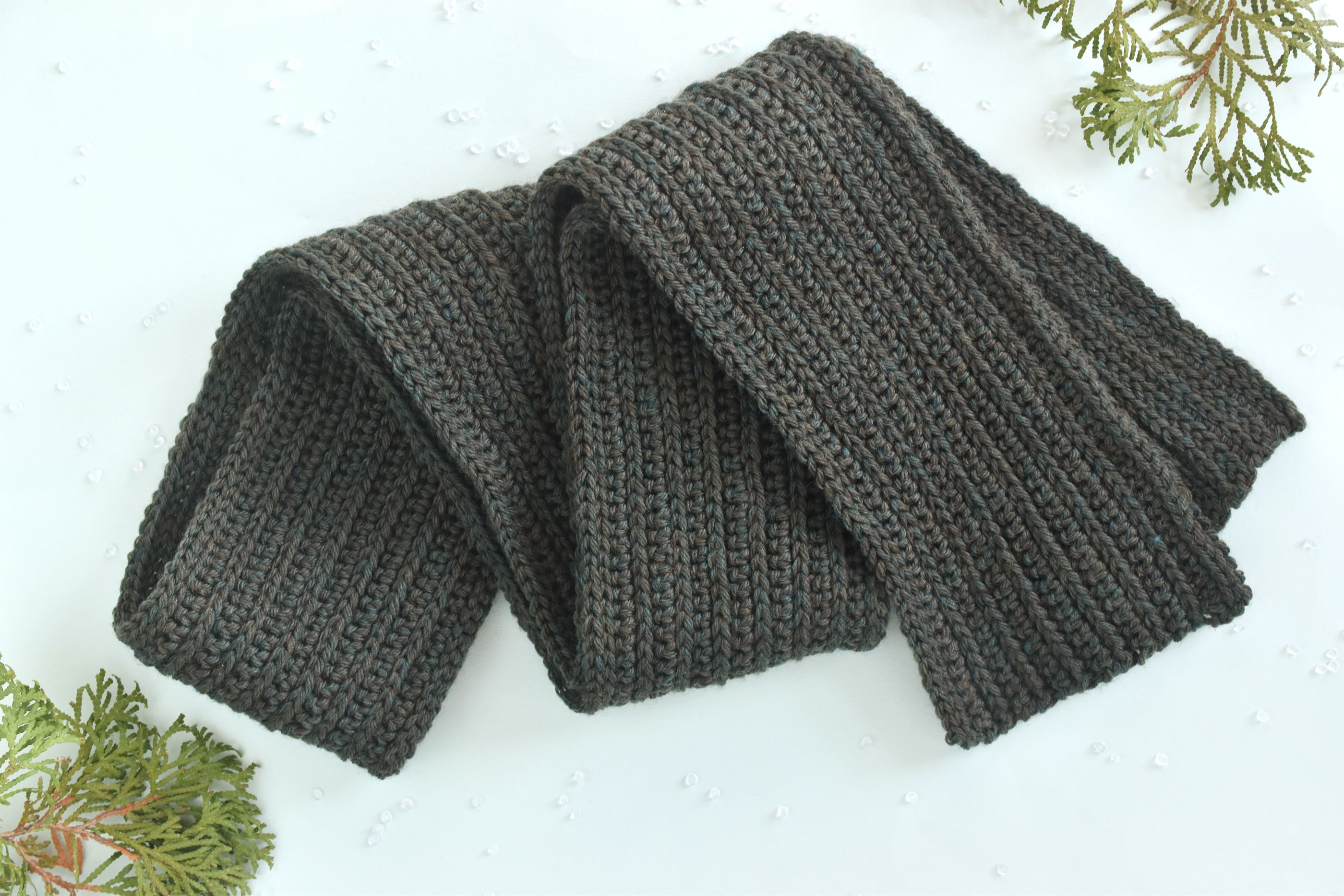 Male Scarf Crochet Pattern Mens Classic Winter Scarf Free Crochet Pattern