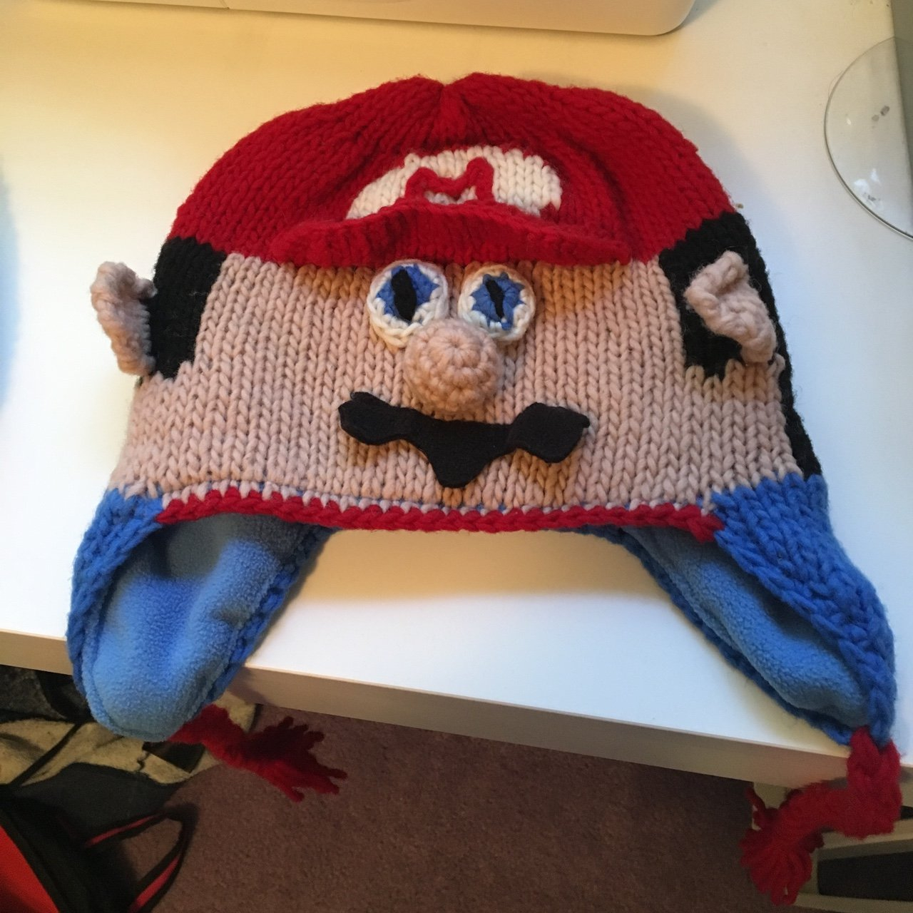 Mario Hat Crochet Pattern Crochet Mario Hat Cute And Perfect For The Holidays Depop