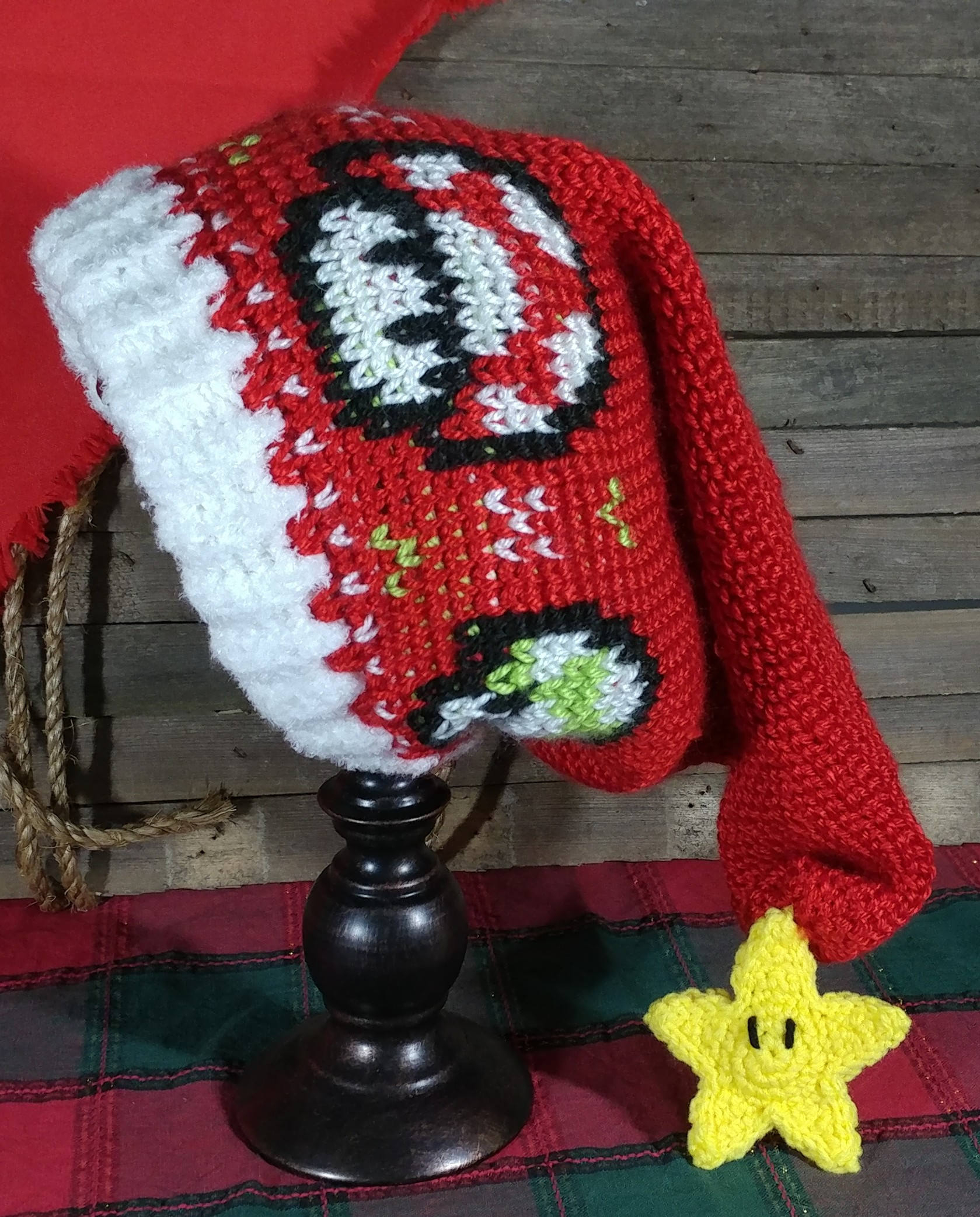 Mario Hat Crochet Pattern Crochet Pattern Mario Mushroom Santa Hat Etsy