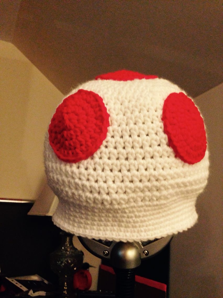 Mario Hat Crochet Pattern Mario Toad Hat Things Ive Crocheted Crochet Hats Crochet Knit