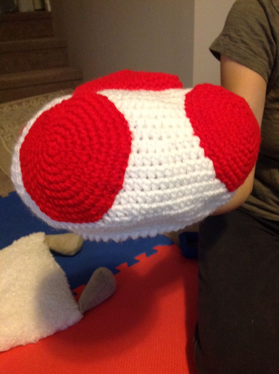 Mario Hat Crochet Pattern Super Mario Brothers Toad Crochet Hat Pretty Cool Eh Admit It