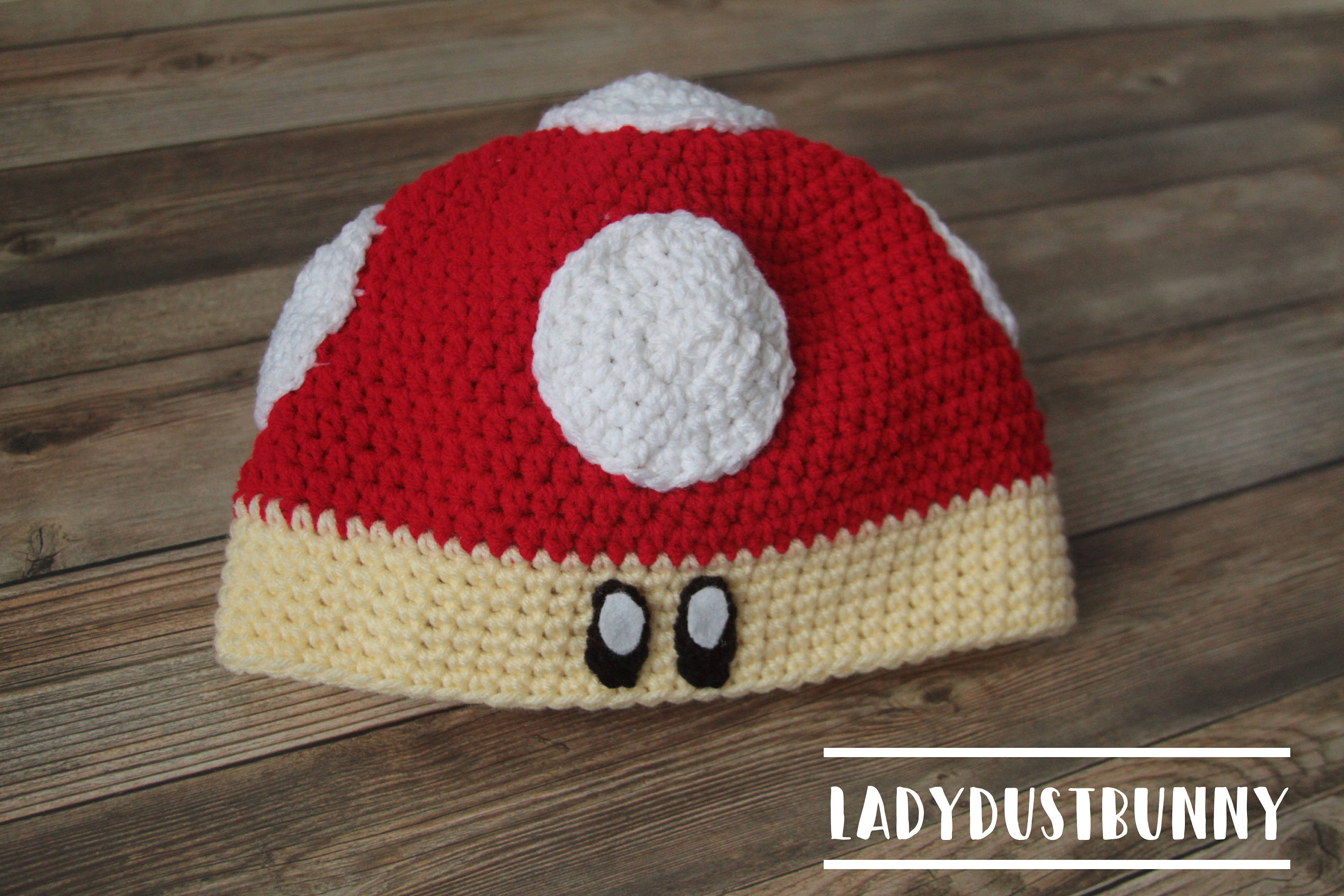 Mario Hat Crochet Pattern Super Mario Mushroom Toad Crochet Beanie Hat Etsy