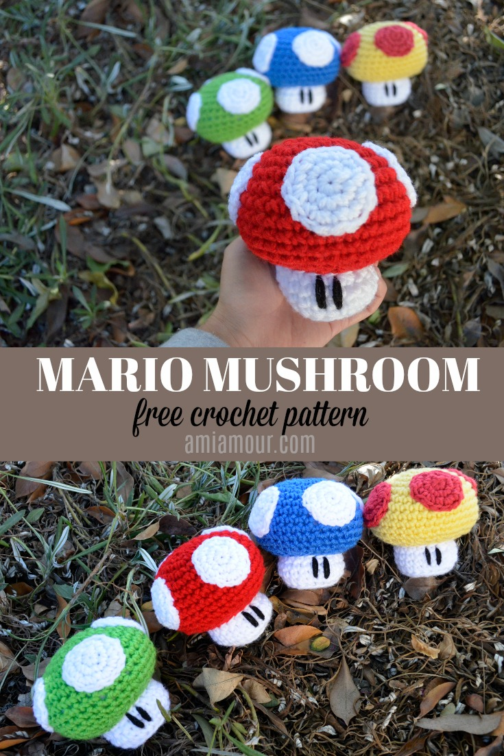 Mario Hat Crochet Pattern Yet Another Mario Mushroom Pattern Ami Amour
