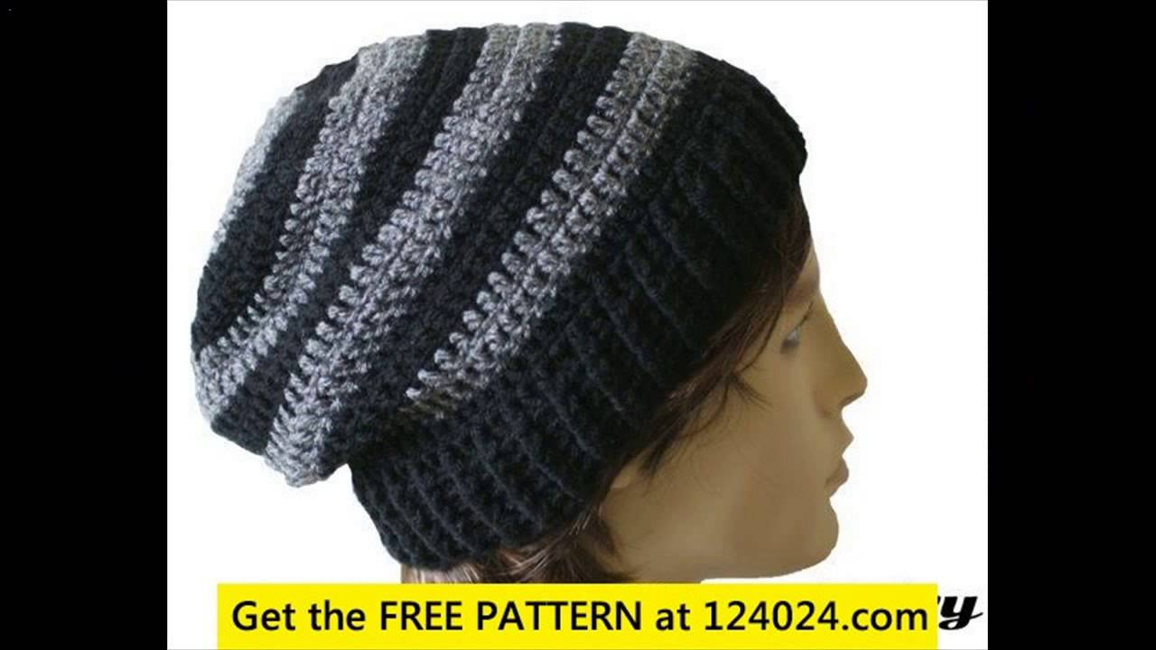 Mens Slouchy Beanie Crochet Pattern Crochet Hat For Men Youtube