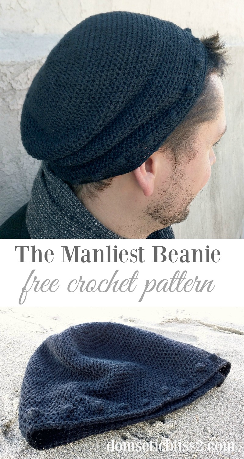 Mens Slouchy Beanie Crochet Pattern The Manliest Beanie A Free Crochet Pattern Db2