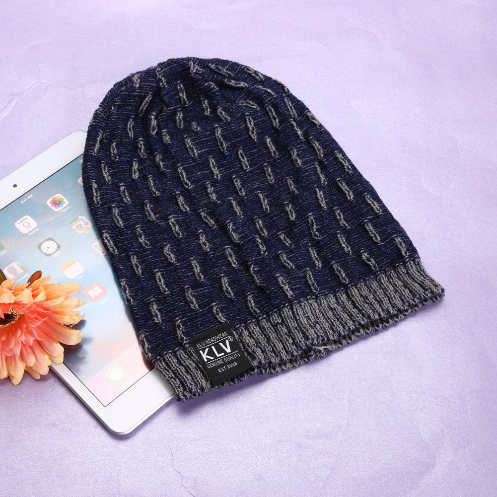 Mens Slouchy Beanie Crochet Pattern Winter Hat Casual Unsex Knitted Hats For Men Baggy Beanie Hat