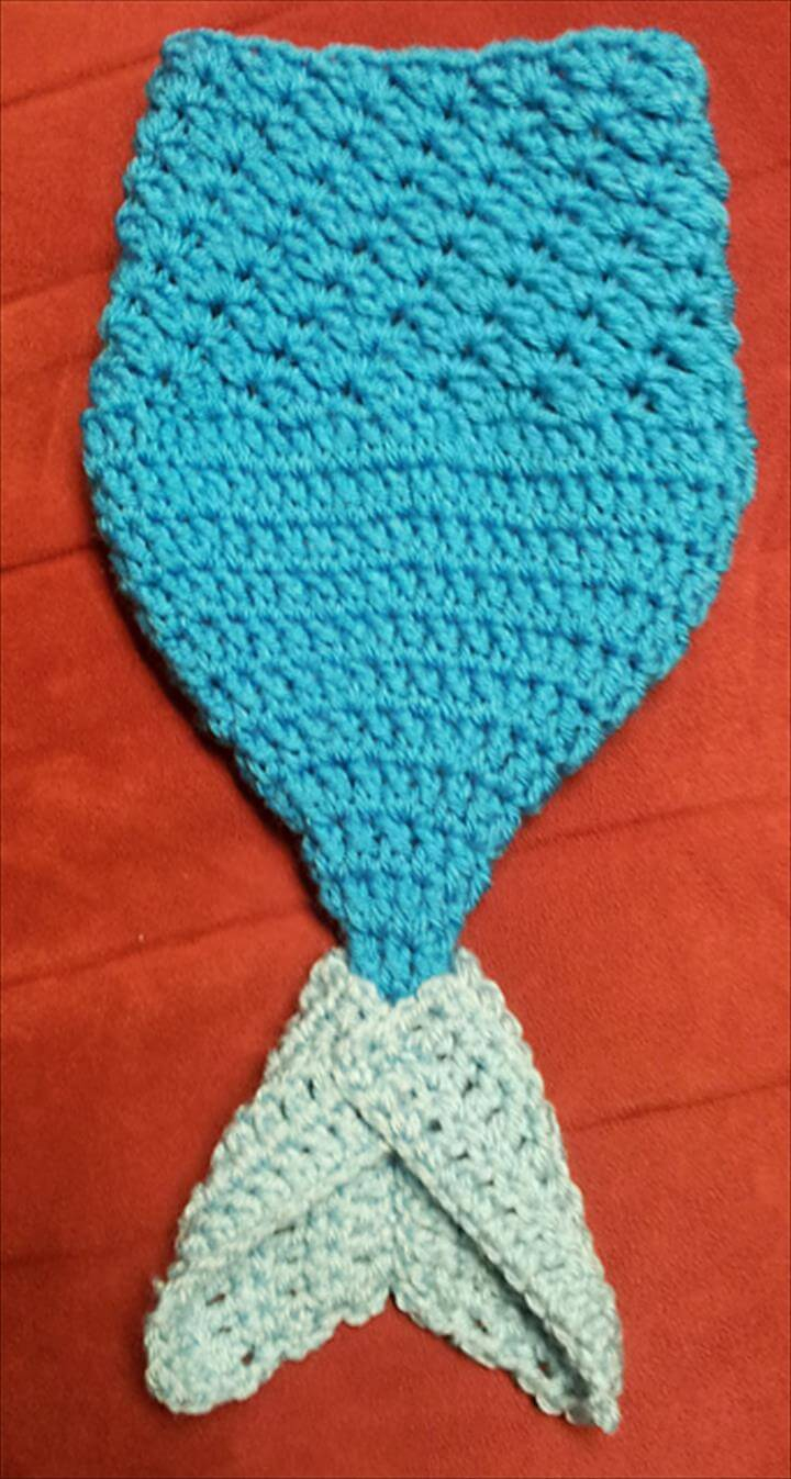 Mermaid Crochet Pattern For Baby 22 Free Crochet Mermaid Tail Blanket Patterns Diy Crafts